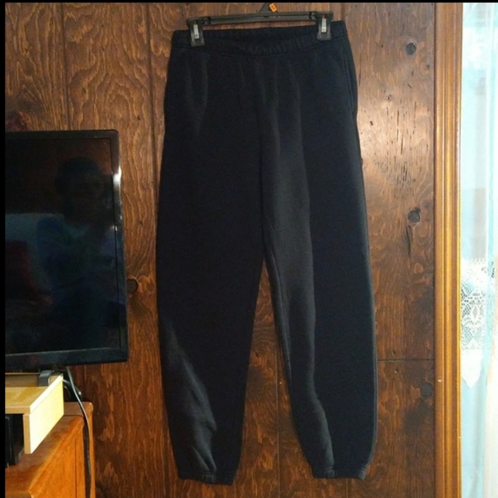 6/$15 Size Xs Black Jogger Bundle Lot of 2 Pairs – Comfy Lounge & Casual - Picture 3 of 16